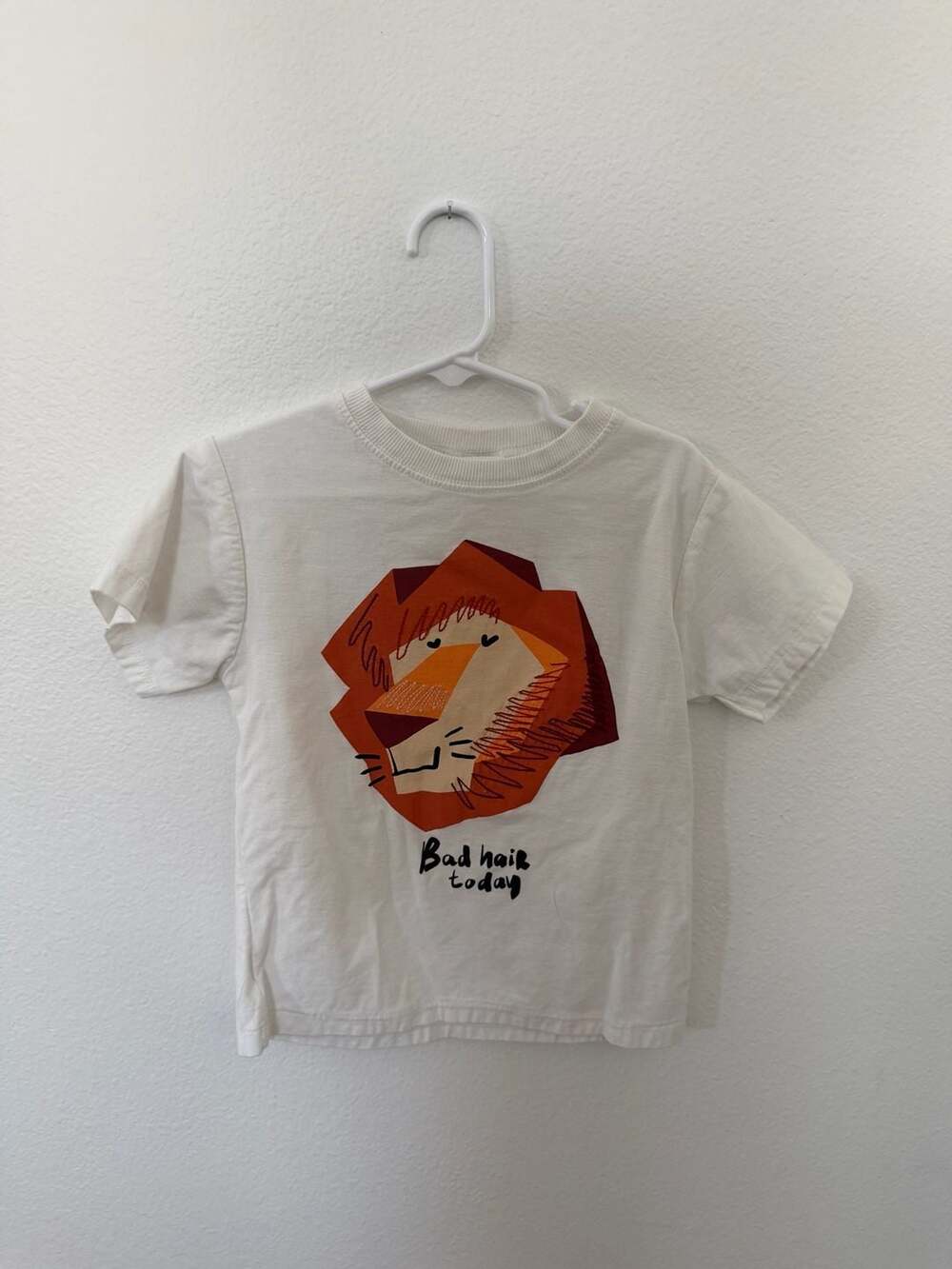 ZARA Boys Bad Hair Today Lion Graphic T-Shirt